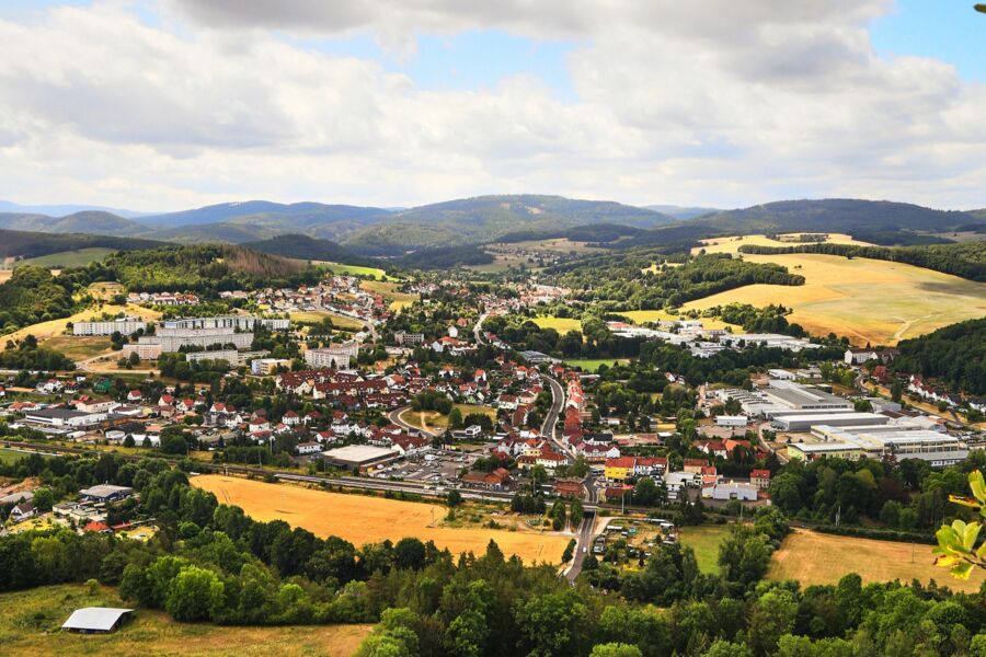 Blick auf Wutha-farnroda vom Kleinen Hörselberg